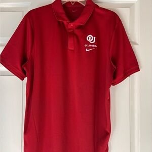 Nike Men's Dri-Fit Oklahoma Crimson Polo Shirt, L